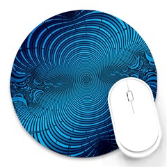 Background Brush Particles Wave Round Mousepads by Sapixe