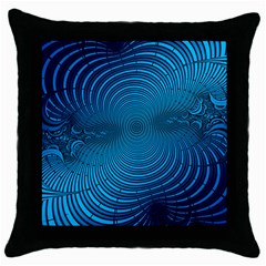 Background Brush Particles Wave Throw Pillow Case (black) by Sapixe