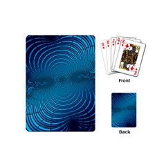 Background Brush Particles Wave Playing Cards (mini)  by Sapixe