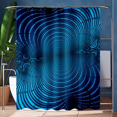 Background Brush Particles Wave Shower Curtain 60  X 72  (medium)  by Sapixe