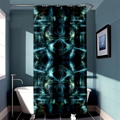 Abstract Fractal Magical Shower Curtain 36  X 72  (stall)  by Sapixe