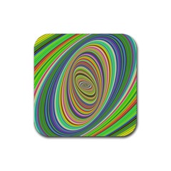 Ellipse Background Elliptical Rubber Coaster (square)  by Sapixe