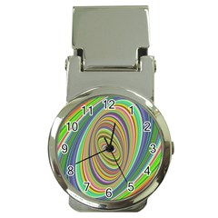 Ellipse Background Elliptical Money Clip Watches by Sapixe