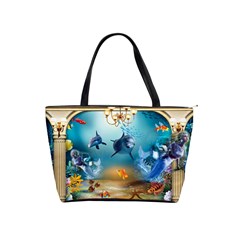 Dolphin Art Creation Natural Water Shoulder Handbags