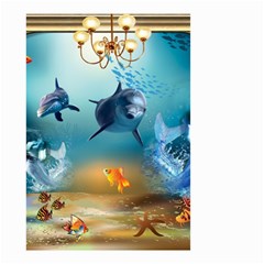 Dolphin Art Creation Natural Water Small Garden Flag (Two Sides)