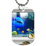 Dolphin Art Creation Natural Water Dog Tag (Two Sides) Front