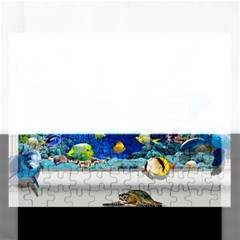 Dolphin Art Creation Natural Water Rectangular Jigsaw Puzzl by Sapixe