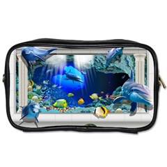 Dolphin Art Creation Natural Water Toiletries Bags 2-side by Sapixe