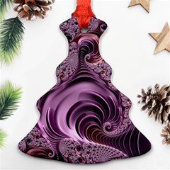 Purple Abstract Art Fractal Ornament (christmas Tree)  by Sapixe