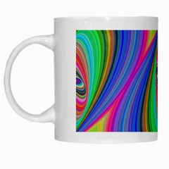 Ellipse Pattern Elliptical Fractal White Mugs by Sapixe