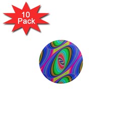 Ellipse Pattern Elliptical Fractal 1  Mini Magnet (10 Pack)  by Sapixe