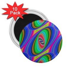 Ellipse Pattern Elliptical Fractal 2 25  Magnets (10 Pack)  by Sapixe