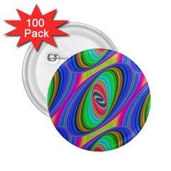 Ellipse Pattern Elliptical Fractal 2 25  Buttons (100 Pack)  by Sapixe