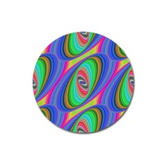 Ellipse Pattern Elliptical Fractal Magnet 3  (round) by Sapixe