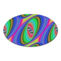 Ellipse Pattern Elliptical Fractal Oval Magnet by Sapixe