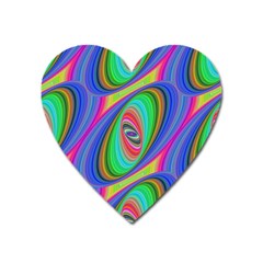 Ellipse Pattern Elliptical Fractal Heart Magnet by Sapixe