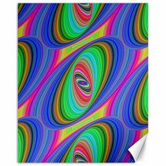 Ellipse Pattern Elliptical Fractal Canvas 16  X 20   by Sapixe