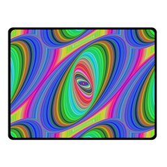 Ellipse Pattern Elliptical Fractal Fleece Blanket (small) by Sapixe