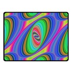 Ellipse Pattern Elliptical Fractal Fleece Blanket (Small) 50 x40  Blanket Front