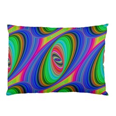 Ellipse Pattern Elliptical Fractal Pillow Case (two Sides) by Sapixe