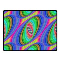 Ellipse Pattern Elliptical Fractal Double Sided Fleece Blanket (small)  by Sapixe