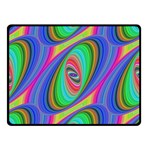 Ellipse Pattern Elliptical Fractal Double Sided Fleece Blanket (Small)  45 x34  Blanket Front