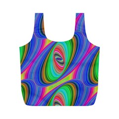 Ellipse Pattern Elliptical Fractal Full Print Recycle Bags (m)  by Sapixe