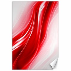 Flame Red Fractal Energy Fiery Canvas 20  X 30   by Sapixe