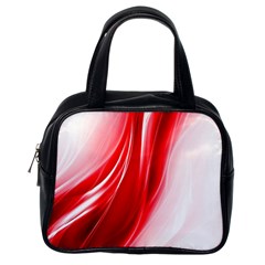 Flame Red Fractal Energy Fiery Classic Handbags (one Side) by Sapixe