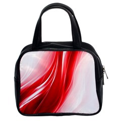 Flame Red Fractal Energy Fiery Classic Handbags (2 Sides) by Sapixe