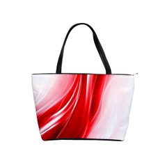 Flame Red Fractal Energy Fiery Shoulder Handbags by Sapixe