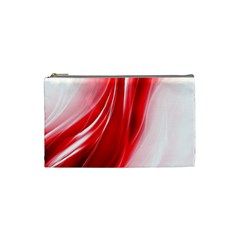 Flame Red Fractal Energy Fiery Cosmetic Bag (small)  by Sapixe