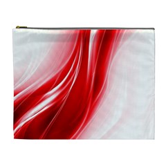 Flame Red Fractal Energy Fiery Cosmetic Bag (xl) by Sapixe