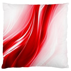 Flame Red Fractal Energy Fiery Large Cushion Case (two Sides) by Sapixe