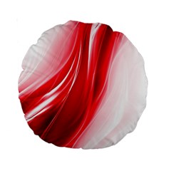 Flame Red Fractal Energy Fiery Standard 15  Premium Round Cushions by Sapixe