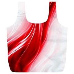 Flame Red Fractal Energy Fiery Full Print Recycle Bags (l)  by Sapixe