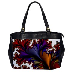 Flora Entwine Fractals Flowers Office Handbags by Sapixe