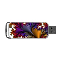 Flora Entwine Fractals Flowers Portable Usb Flash (two Sides) by Sapixe