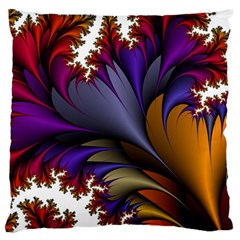 Flora Entwine Fractals Flowers Standard Flano Cushion Case (one Side) by Sapixe