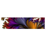 Flora Entwine Fractals Flowers Satin Scarf (Oblong) Front