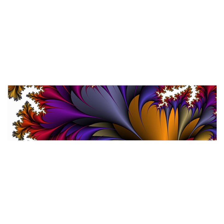 Flora Entwine Fractals Flowers Satin Scarf (Oblong)