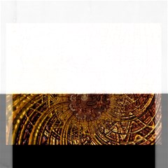 Copper Caramel Swirls Abstract Art Rectangular Jigsaw Puzzl