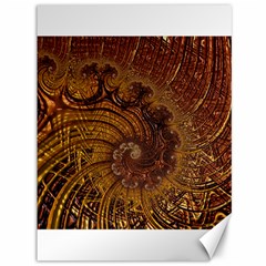 Copper Caramel Swirls Abstract Art Canvas 36  x 48  