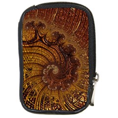 Copper Caramel Swirls Abstract Art Compact Camera Cases