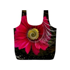 Fantasy Flower Fractal Blossom Full Print Recycle Bags (S) 