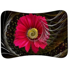 Fantasy Flower Fractal Blossom Velour Seat Head Rest Cushion