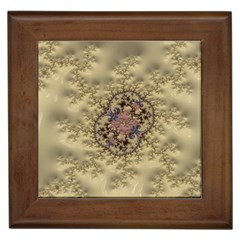 Fractal Art Colorful Pattern Framed Tiles by Sapixe