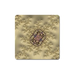 Fractal Art Colorful Pattern Square Magnet by Sapixe