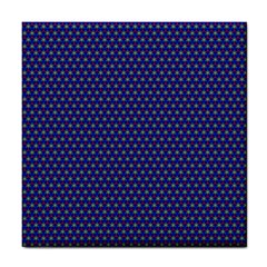 Blue Fractal Art Honeycomb Mathematics Tile Coasters by Sapixe