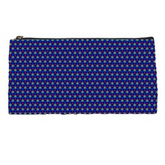 Blue Fractal Art Honeycomb Mathematics Pencil Cases by Sapixe